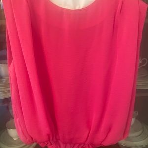 Hot Pink Dressy Blouse